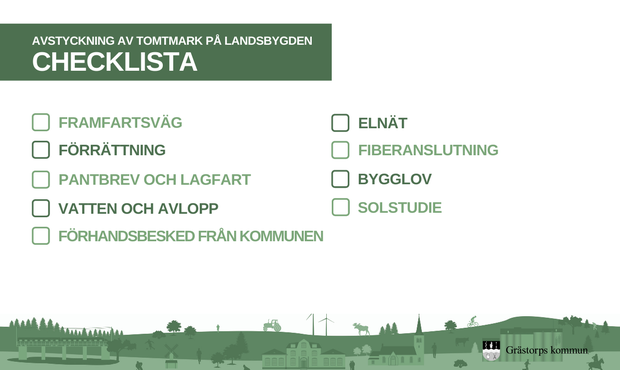 Checklista landsbygdstomter