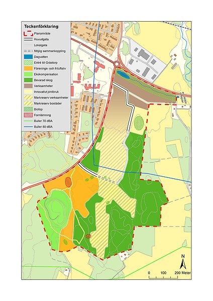 Studenternas förslag på plankarta över Skubbet.